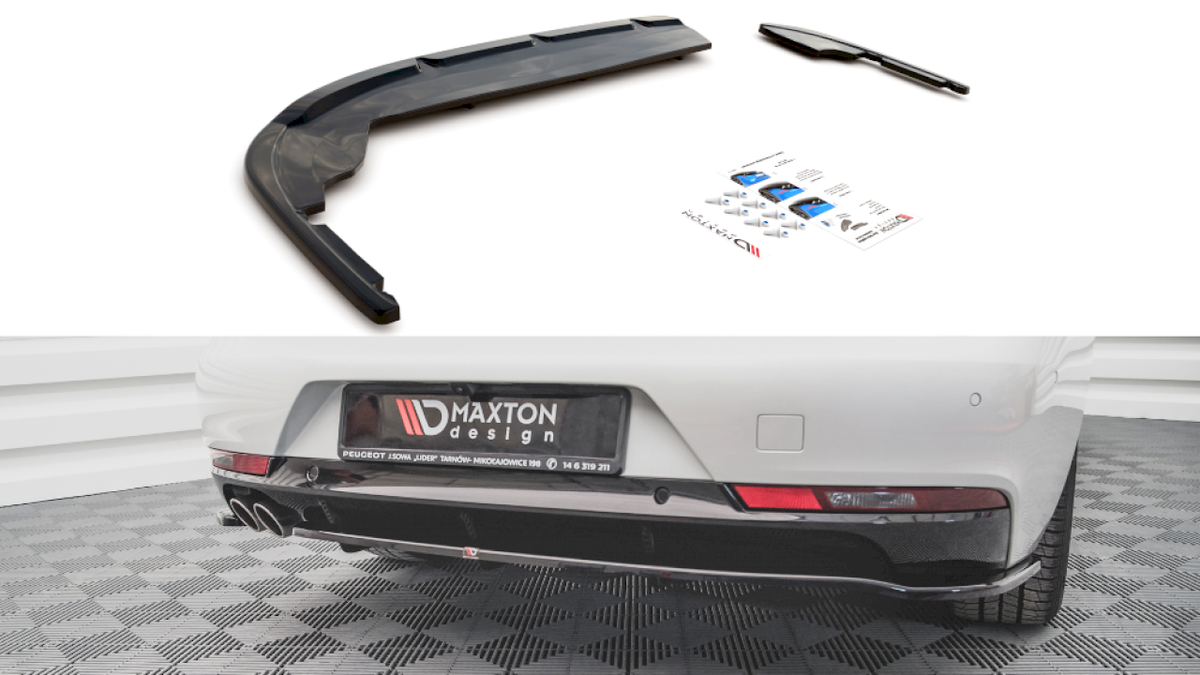 Maxton Design - CENTRAL REAR SPLITTER (VERTICAL BARS) PEUGEOT 508 GT-LINE MK2 (2018-)