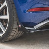Maxton Design - STREET PRO REAR SIDE SPLITTERS + FLAPS VW GOLF 7 R FACELIFT (2017-2020)
