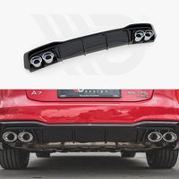 Maxton Design - REAR VALANCE + EXHAUST ENDS IMITATION AUDI A7 C8 S-LINE (2017-)