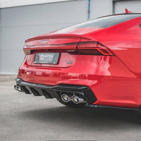 Maxton Design - REAR VALANCE + EXHAUST ENDS IMITATION AUDI A7 C8 S-LINE (2017-)