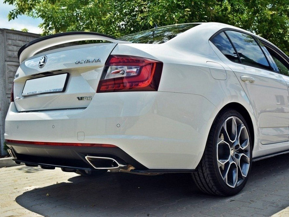 Maxton Design - CENTRAL REAR SPLITTER SKODA OCTAVIA VRS MK3/ MK3.5 HATCHBACK/ ESTATE