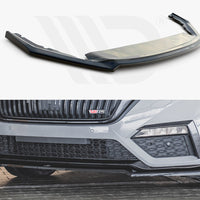 Maxton Design - FRONT SPLITTER V4 SKODA OCTAVIA RS MK4 (2020-2024)