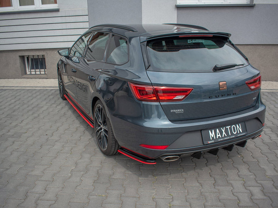 Maxton Design - REAR SIDE SPLITTERS V2 SEAT LEON MK 3.5 CUPRA ST (2017-)