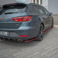 Maxton Design - REAR SIDE SPLITTERS V2 SEAT LEON MK 3.5 CUPRA ST (2017-)