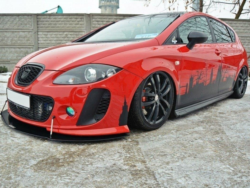 Maxton Design - FRONT RACING SPLITTER V.2 SEAT LEON MK2 MS DESIGN