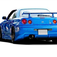Maxton Design - REAR BUMPER NISSAN R34 GTR (1998-2002)