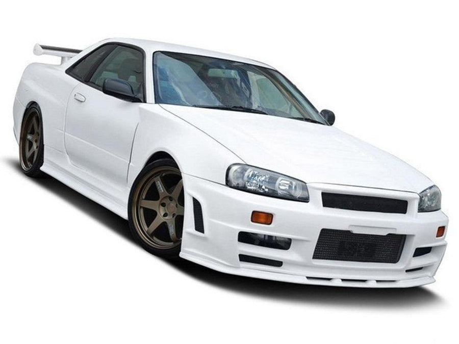 Maxton Design - FRONT WIDE ARCHES Z-TYPE LOOK NISSAN SKYLINE R34 GTR (FOR Z-TYPE BUMPER) (1998-2002)