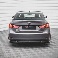 Maxton Design - CENTRAL REAR SPLITTER (VERTICAL BARS) LEXUS GS F SPORT HYBRID MK4 (L10) (2012-2015)