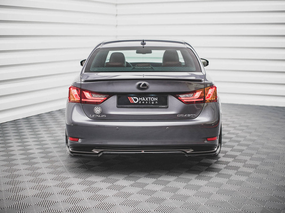 Maxton Design - CENTRAL REAR SPLITTER (VERTICAL BARS) LEXUS GS F SPORT HYBRID MK4 (L10) (2012-2015)