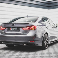 Maxton Design - CENTRAL REAR SPLITTER (VERTICAL BARS) LEXUS GS F SPORT HYBRID MK4 (L10) (2012-2015)