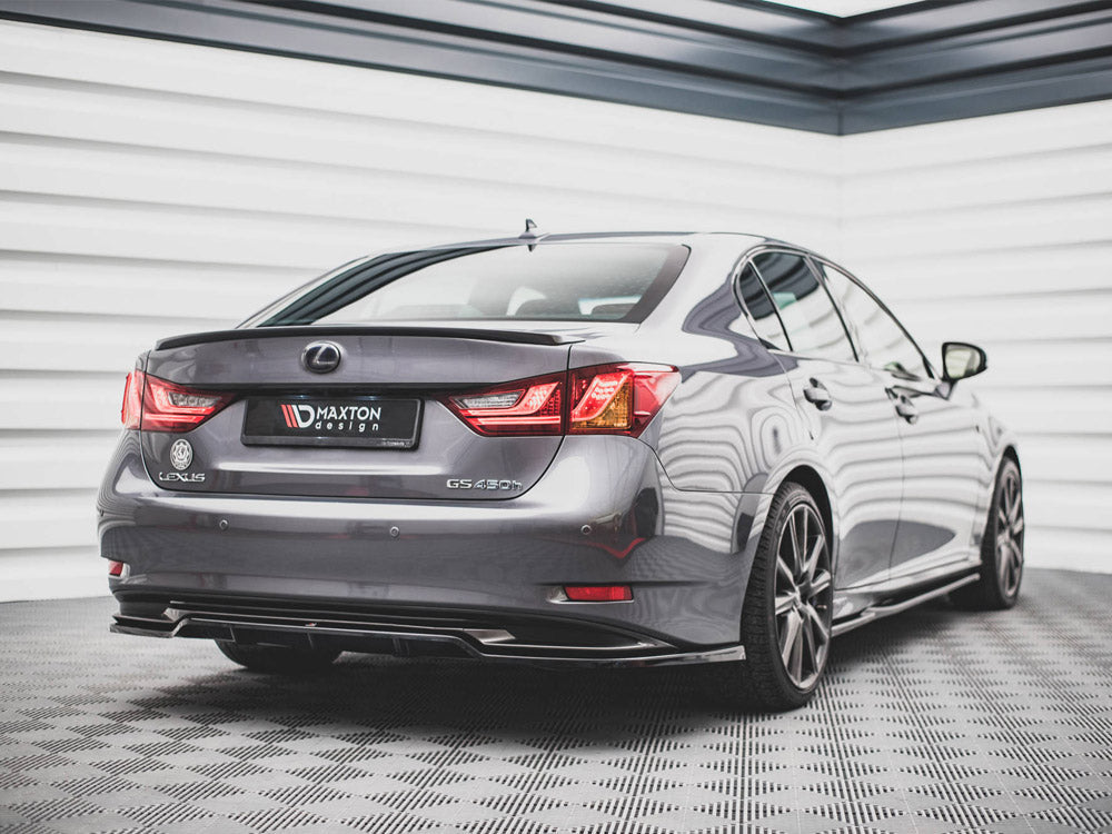Maxton Design - CENTRAL REAR SPLITTER (VERTICAL BARS) LEXUS GS F SPORT HYBRID MK4 (L10) (2012-2015)