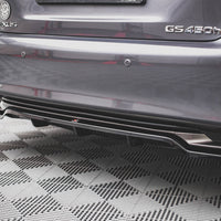 Maxton Design - CENTRAL REAR SPLITTER (VERTICAL BARS) LEXUS GS F SPORT HYBRID MK4 (L10) (2012-2015)
