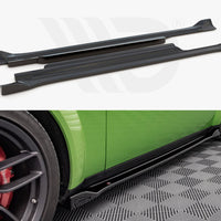 Maxton Design - SIDE SKIRTS DIFFUSERS DODGE CHALLENGER SRT HELLCAT WIDEBODY MK3