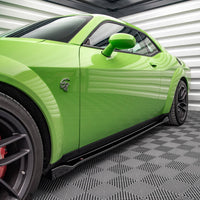 Maxton Design - SIDE SKIRTS DIFFUSERS DODGE CHALLENGER SRT HELLCAT WIDEBODY MK3