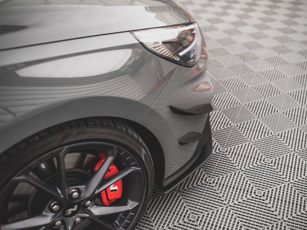 Maxton Design - FRONT BUMPER WINGS (CANARDS) HYUNDAI I30 N HATCHBACK/FASTBACK MK3 FACELIFT (2020-)