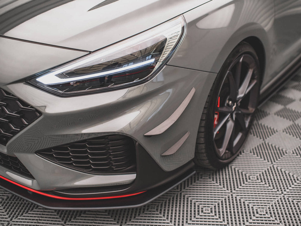 Maxton Design - FRONT BUMPER WINGS (CANARDS) HYUNDAI I30 N HATCHBACK/FASTBACK MK3 FACELIFT (2020-)