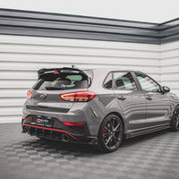 Maxton Design - REAR SIDE SPLITTERS V.1 + FLAPS HYUNDAI I30 N HATCHBACK MK3 FACELIFT