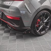 Maxton Design - REAR SIDE SPLITTERS V.1 + FLAPS HYUNDAI I30 N HATCHBACK MK3 FACELIFT