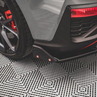 Maxton Design - REAR SIDE SPLITTERS V.1 + FLAPS HYUNDAI I30 N HATCHBACK MK3 FACELIFT