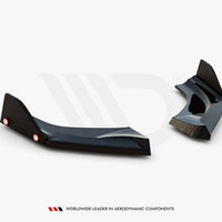 Maxton Design - REAR SIDE SPLITTERS V.1 + FLAPS HYUNDAI I30 N HATCHBACK MK3 FACELIFT