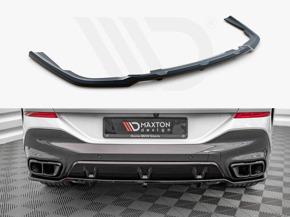 Maxton Design - CENTRAL REAR SPLITTER (VERTICAL BARS) V.1 BMW X6 M-PACK G06
