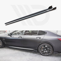 Maxton Design - SIDE SKIRTS DIFFUSERS V.1 + FLAPS BMW M8 GRAN COUPE F93 / 8 GRAN COUPE M-PACK G16