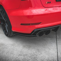 Maxton Design - REAR SIDE SPLITTERS AUDI S3 SEDAN 8V (2013-2016)