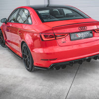 Maxton Design - REAR SIDE SPLITTERS AUDI S3 SEDAN 8V (2013-2016)