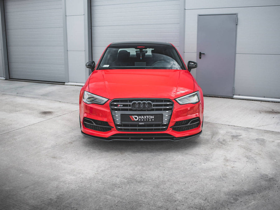 Maxton Design - FRONT SPLITTER V.2 AUDI S3 / A3 S-LINE 8V SEDAN / CABRIO (2013-2016)