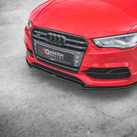 Maxton Design - FRONT SPLITTER V.2 AUDI S3 / A3 S-LINE 8V SEDAN / CABRIO (2013-2016)