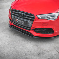 Maxton Design - FRONT SPLITTER V.1 AUDI S3 / A3 S-LINE 8V SEDAN / CABRIO (2013-2016)