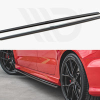 Maxton Design - SIDE SKIRTS DIFFUSERS V.1 AUDI S3 / A3 S-LINE 8V / 8V FL SEDAN (2013-2020)
