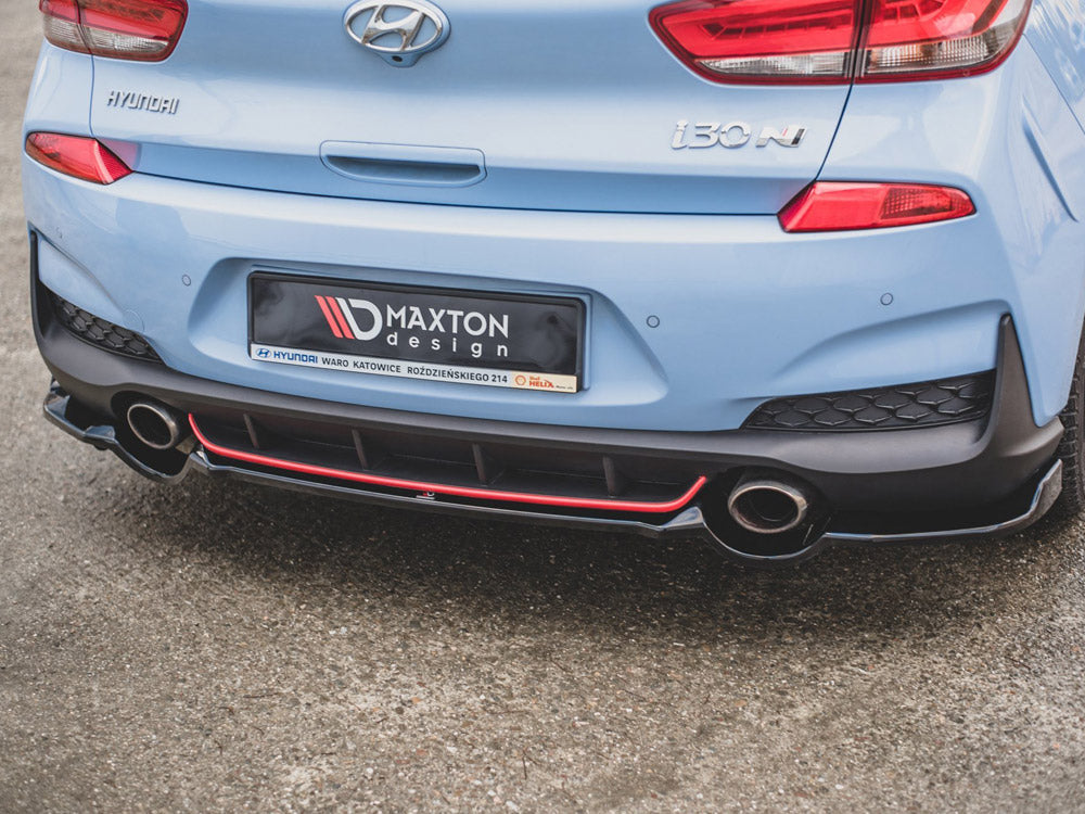 Maxton Design - CENTRAL REAR SPLITTER HYUNDAI I30 N MK3 HATCHBACK (2017-)