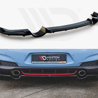 Maxton Design - CENTRAL REAR SPLITTER (WITH VERTICAL BARS) HYUNDAI I30 N MK3 HATCHBACK (2017-2020)