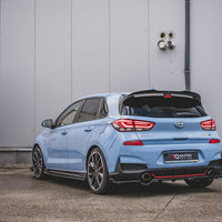 Maxton Design - CENTRAL REAR SPLITTER (WITH VERTICAL BARS) HYUNDAI I30 N MK3 HATCHBACK (2017-2020)