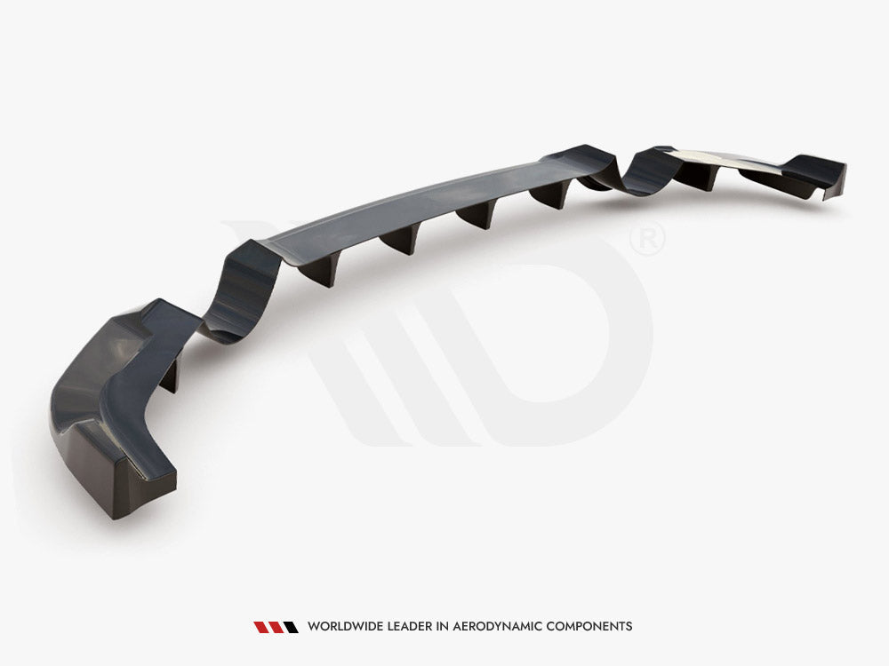 Maxton Design - CENTRAL REAR SPLITTER (WITH VERTICAL BARS) HYUNDAI I30 N MK3 HATCHBACK (2017-2020)