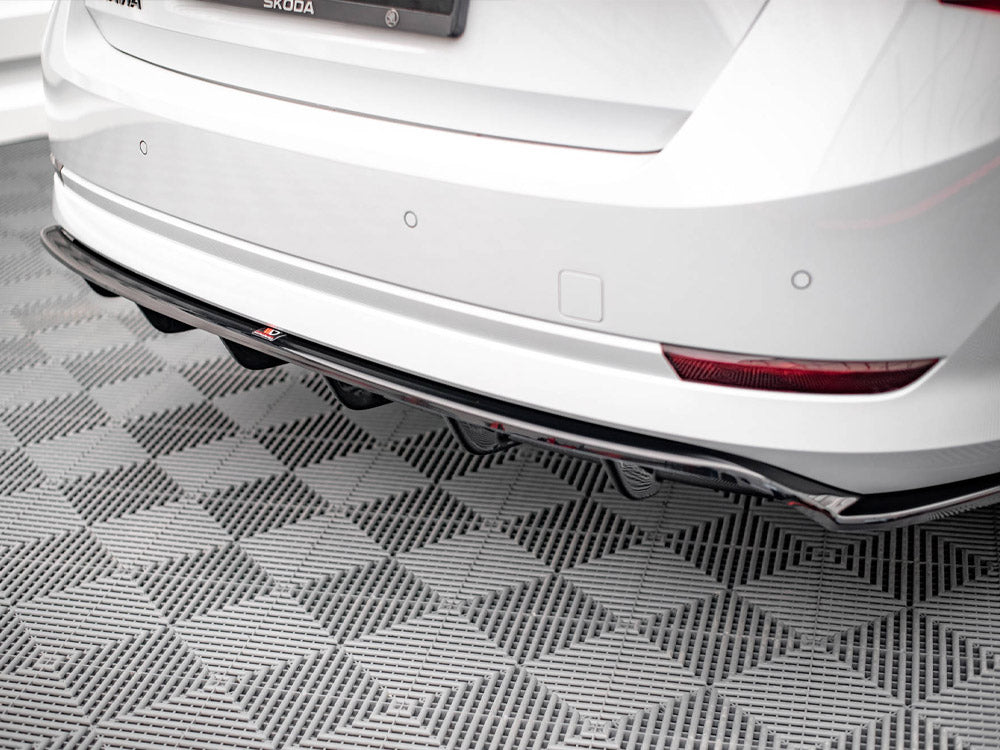 Maxton Design - CENTRAL REAR SPLITTER (VERTICAL BARS) SKODA OCTAVIA MK4 (2019-)