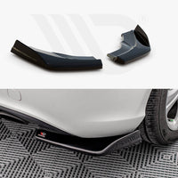 Maxton Design - REAR SIDE SPLITTERS V.1 MERCEDES A W176 (2012-2015)