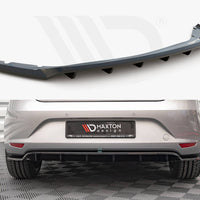 Maxton Design - CENTRAL REAR SPLITTER (VERTICAL BARS) SEAT LEON HATCHBACK MK3 (2012-2016)
