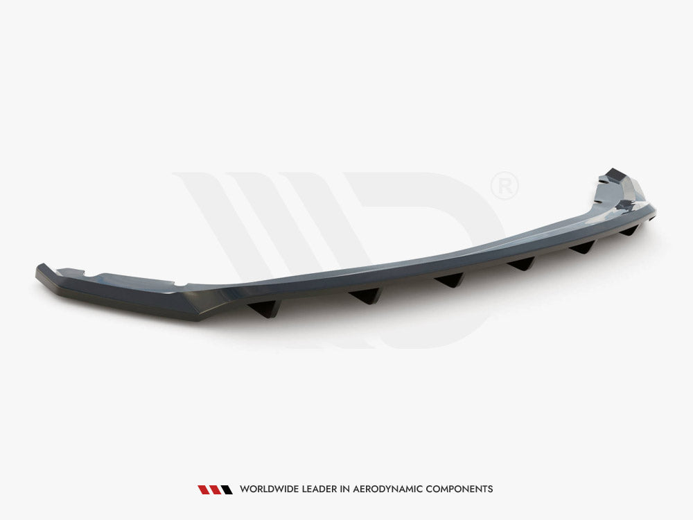 Maxton Design - CENTRAL REAR SPLITTER (VERTICAL BARS) SEAT LEON HATCHBACK MK3 (2012-2016)