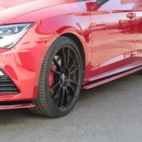 Maxton Design - SIDE SKIRTS DIFFUSERS V.3 SEAT LEON MK3 CUPRA/ FR FACELIFT (2012-2019)