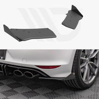 Maxton Design - STREET PRO REAR SIDE SPLITTERS (+FLAPS) VW GOLF R MK7 (2013-2016)