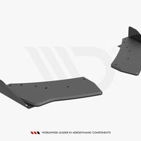 Maxton Design - STREET PRO REAR SIDE SPLITTERS (+FLAPS) VW GOLF R MK7 (2013-2016)