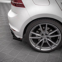 Maxton Design - STREET PRO REAR SIDE SPLITTERS (+FLAPS) VW GOLF R MK7 (2013-2016)