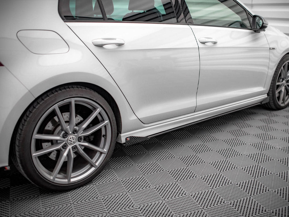 Maxton Design - STREET PRO SIDE SKIRTS DIFFUSERS (+FLAPS) VW GOLF R MK7 (2013-2016)
