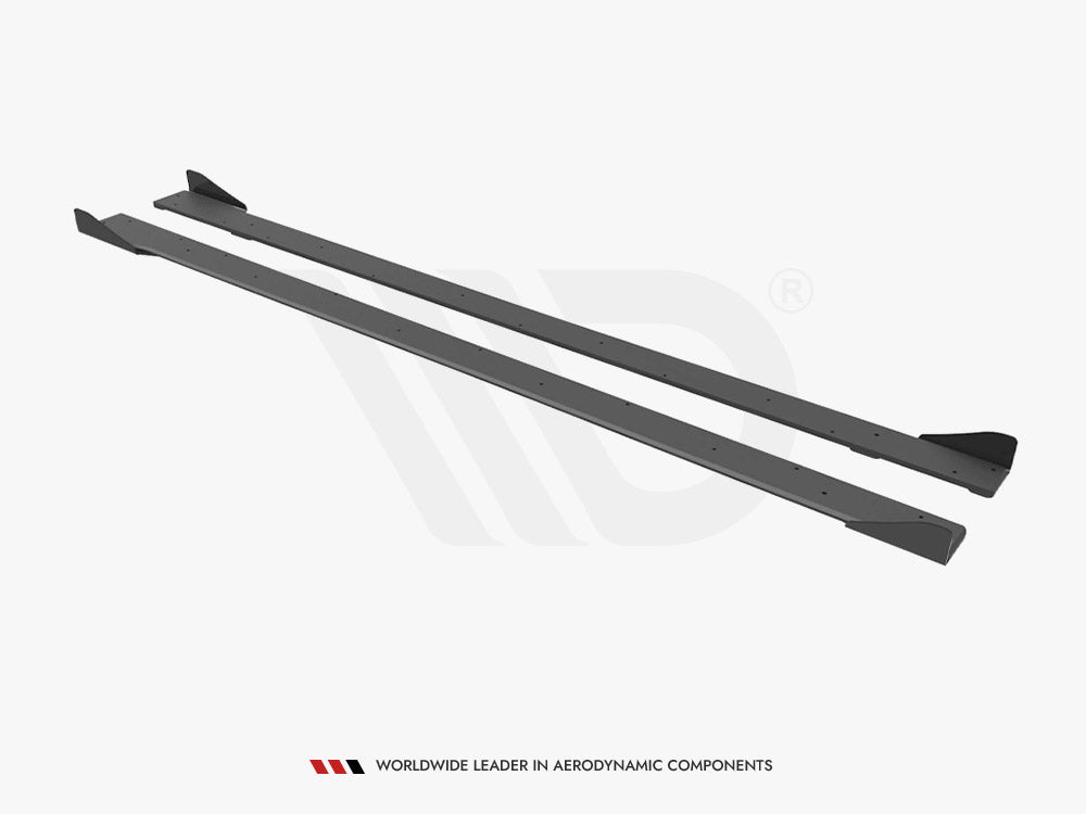 Maxton Design - STREET PRO SIDE SKIRTS DIFFUSERS (+FLAPS) VW GOLF R MK7 (2013-2016)