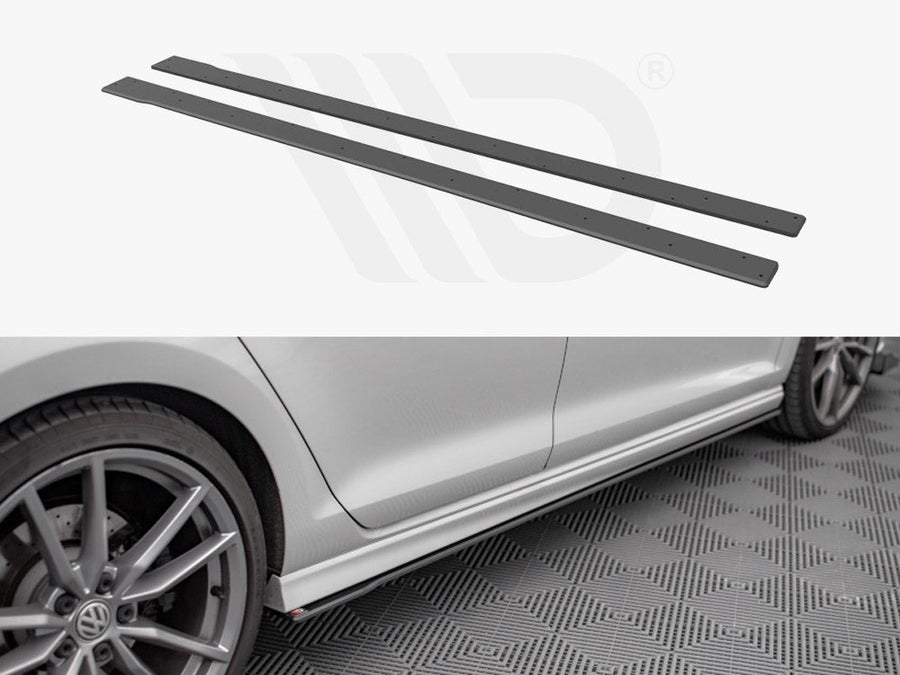 Maxton Design - STREET PRO SIDE SKIRTS DIFFUSERS VW GOLF R MK7 (2013-2016)