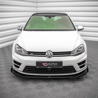 Maxton Design - STREET PRO FRONT SPLITTER V.1 (+FLAPS) VW GOLF R MK7 (2013-2016)
