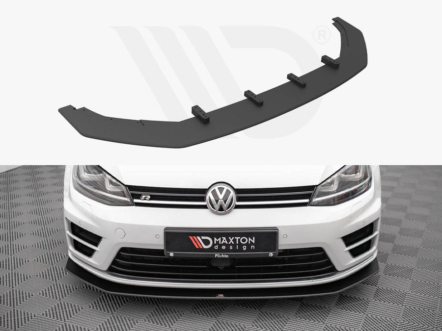 Maxton Design - STREET PRO FRONT SPLITTER V.2 VW GOLF R MK7 (2013-2016)