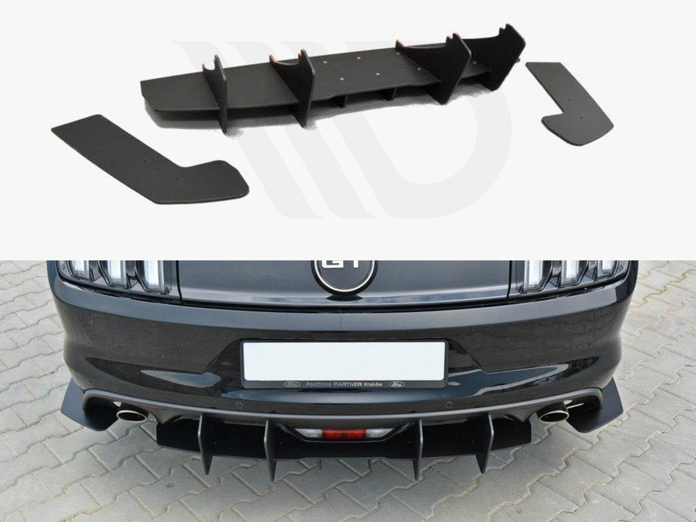 Maxton Design - FORD MUSTANG MK6 GT - REAR DIFFUSER (2014-17)